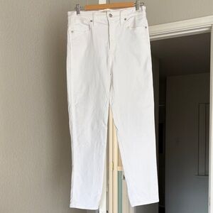 Madewell Women's Stovepipe White Jeans